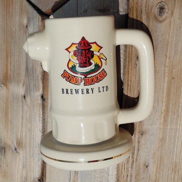 RARE PUMP HOUSE Brewery Stein Fire Hydrant Stein - Picture 1 of 6